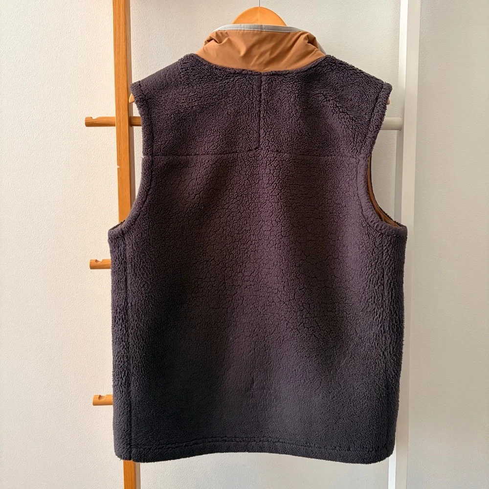 Men’s The North Face Fleece Vest in Blue and Tan